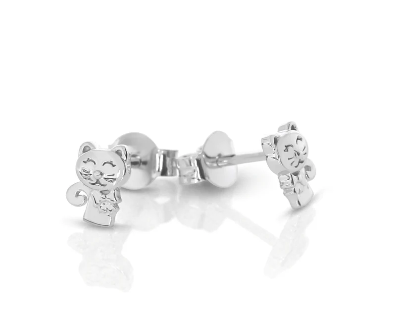 Katze Ohrstecker Kinderschmuck Kitty Ohrring