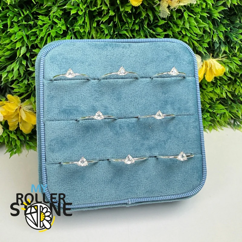 Facettierter Petalitring, 925er Sterlingsilber RBC312-PTF