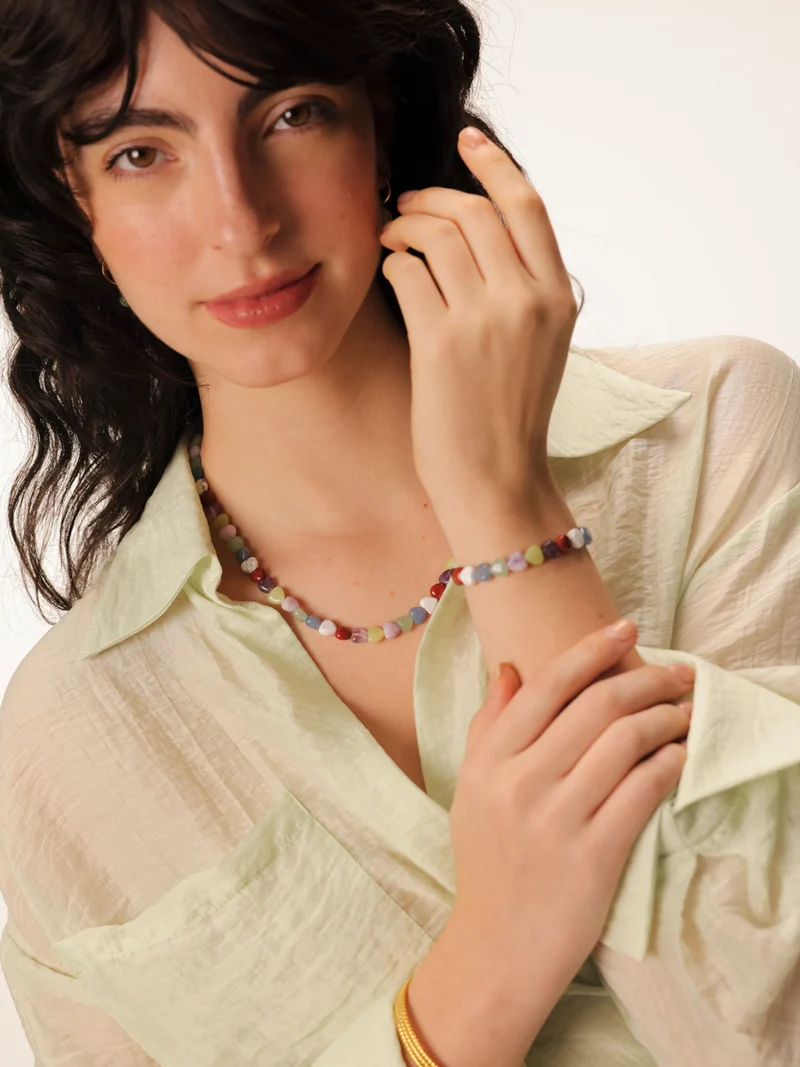 Rainbow Heart Kette