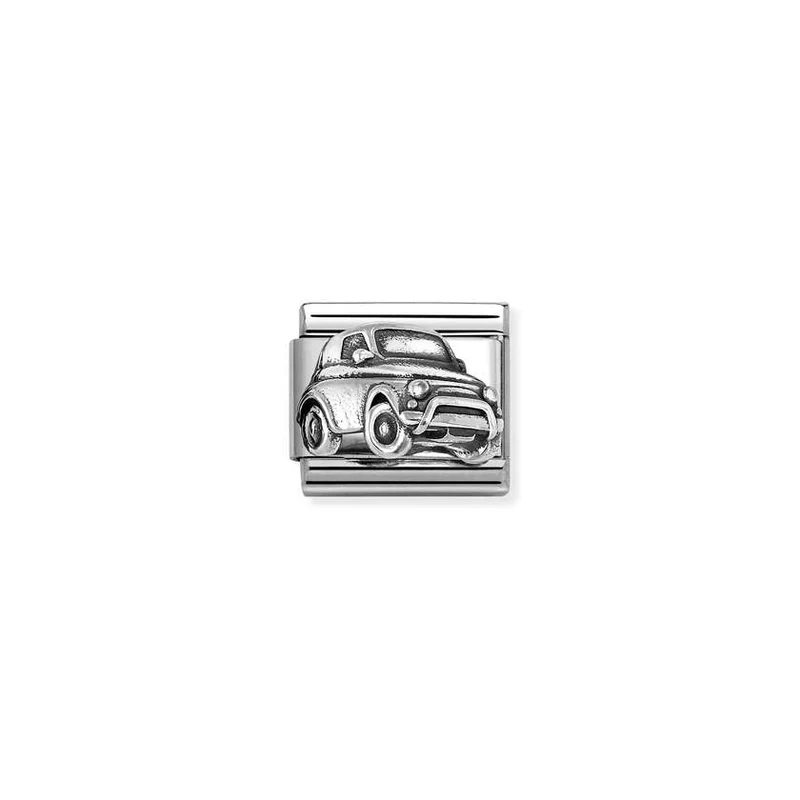 Classic Oxidised Silver Car Travel & Flag Charms