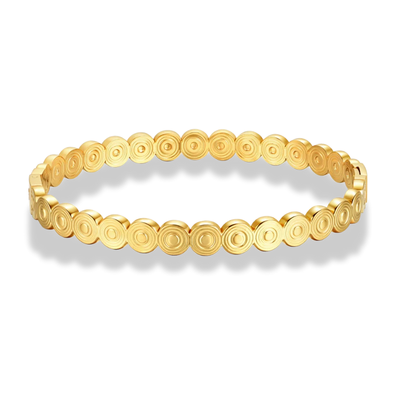 Triple Circle Armreif 18K Vergoldet