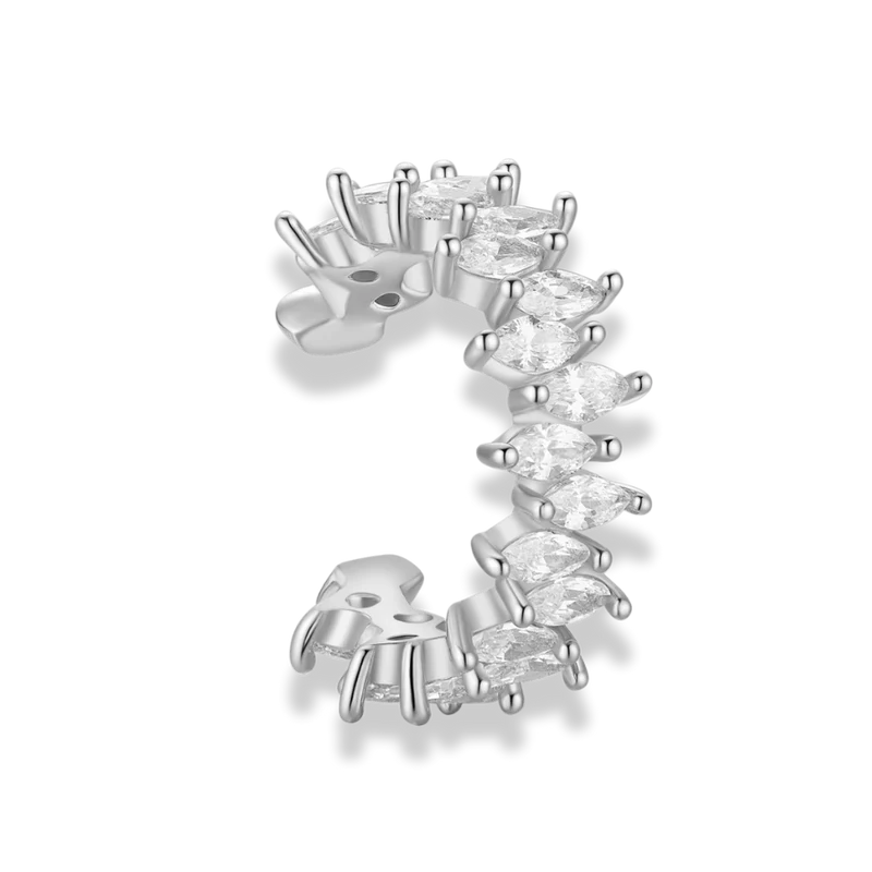 Marquise Crystal Pave Earcuff 18K Vergoldet