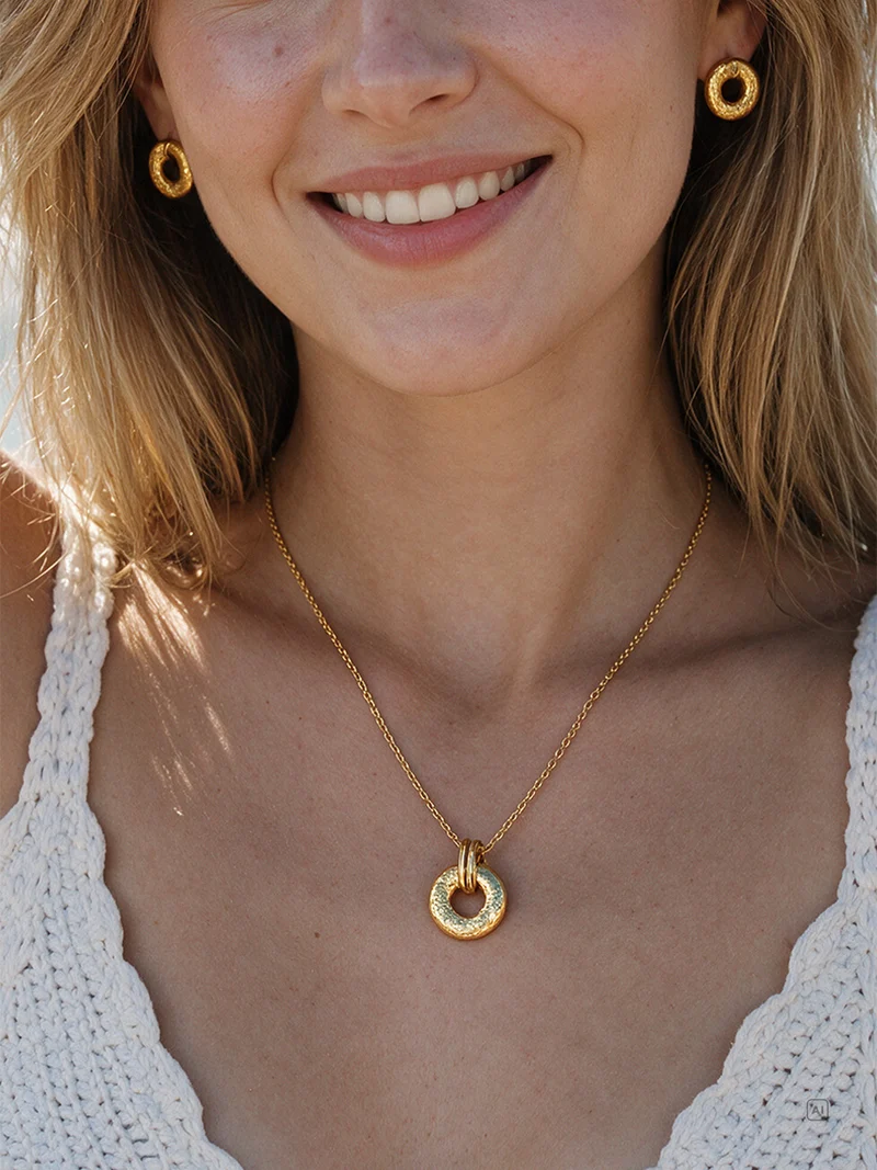 Hammered Texture Kette
