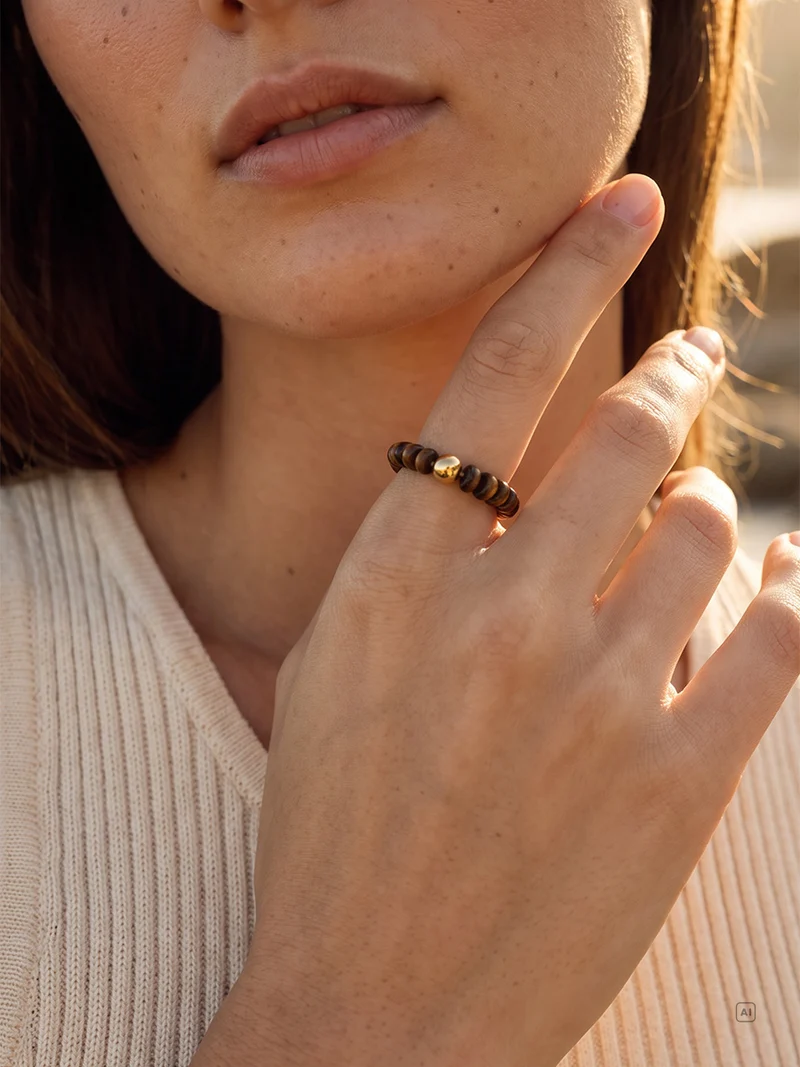 Classic Tiger's Eye Mark Ring