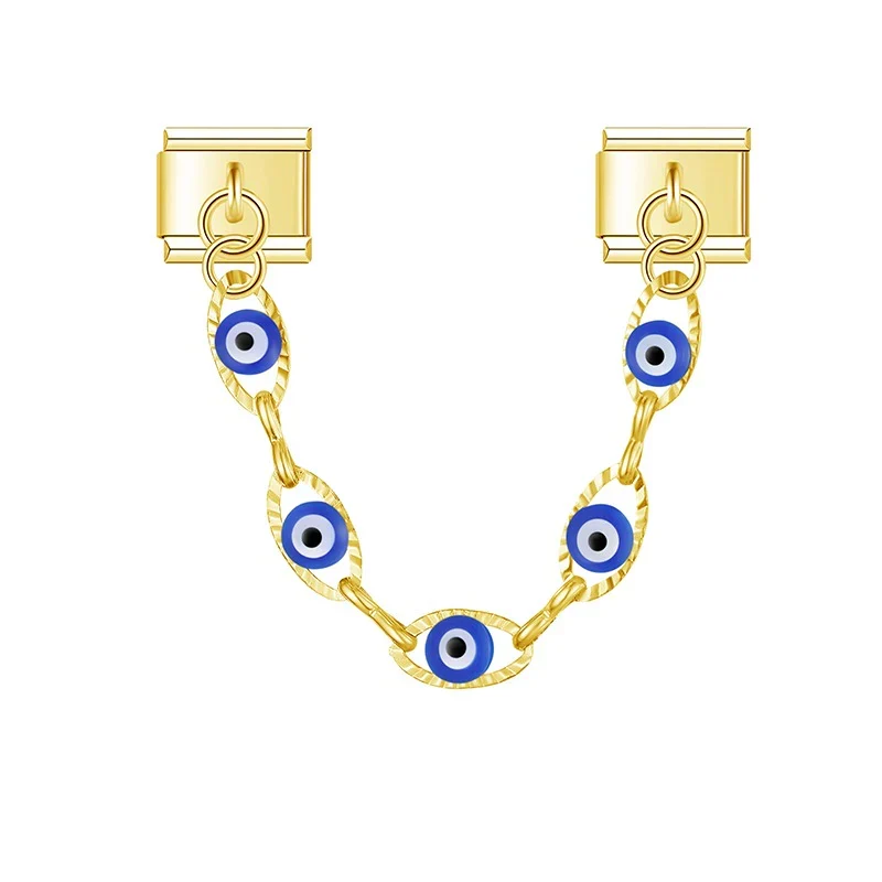 Blaue Augen Charm-Kette