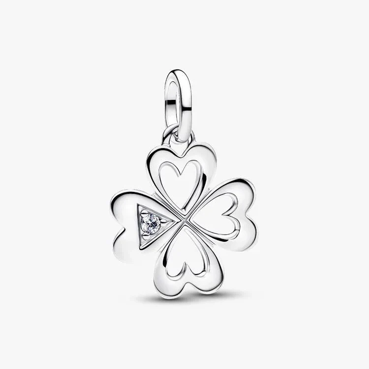 ME Heart Four-Leaf Clover Medallion Charms