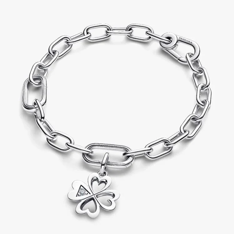 ME Heart Four-Leaf Clover Medallion Charms