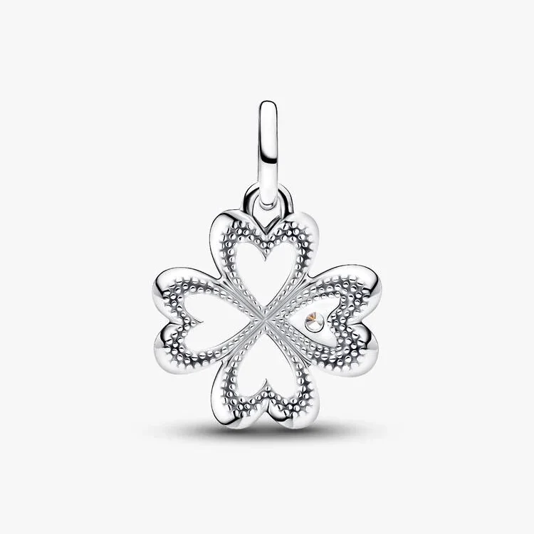 ME Heart Four-Leaf Clover Medallion Charms