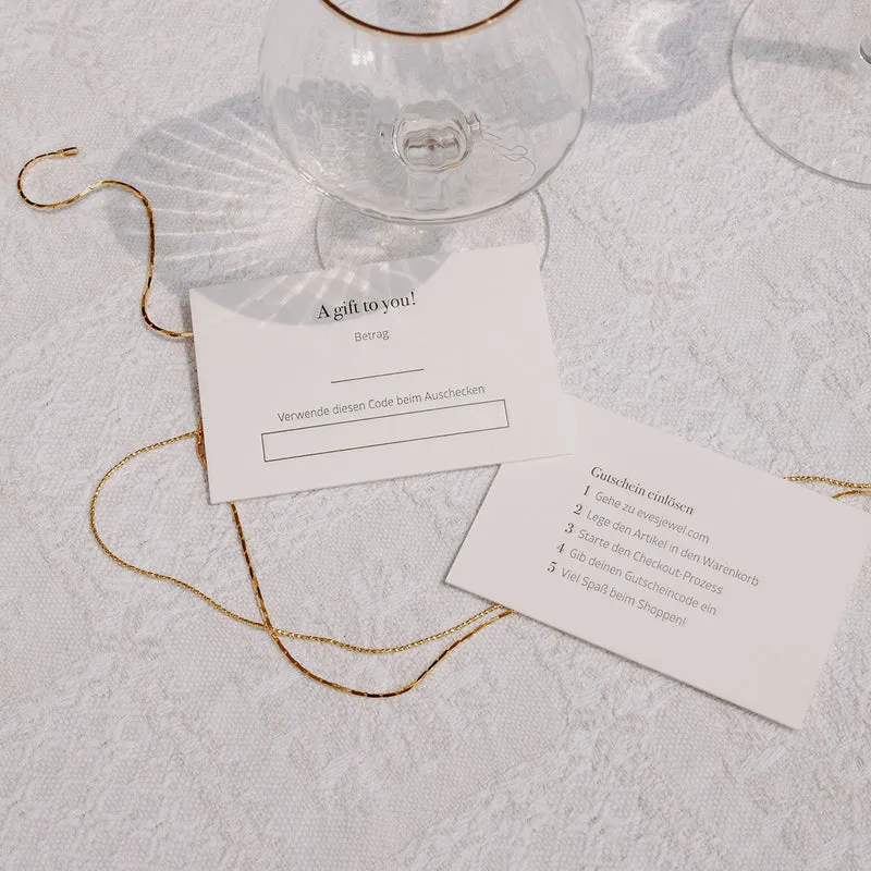 Geschenkkarte (Postversand)