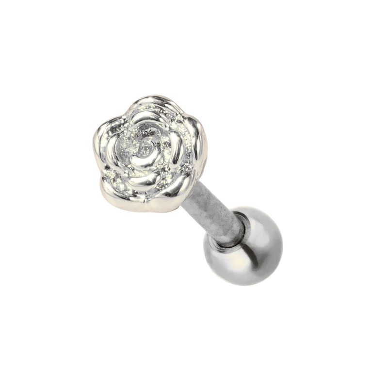 Simple Rose Ohr Piercing - Titan