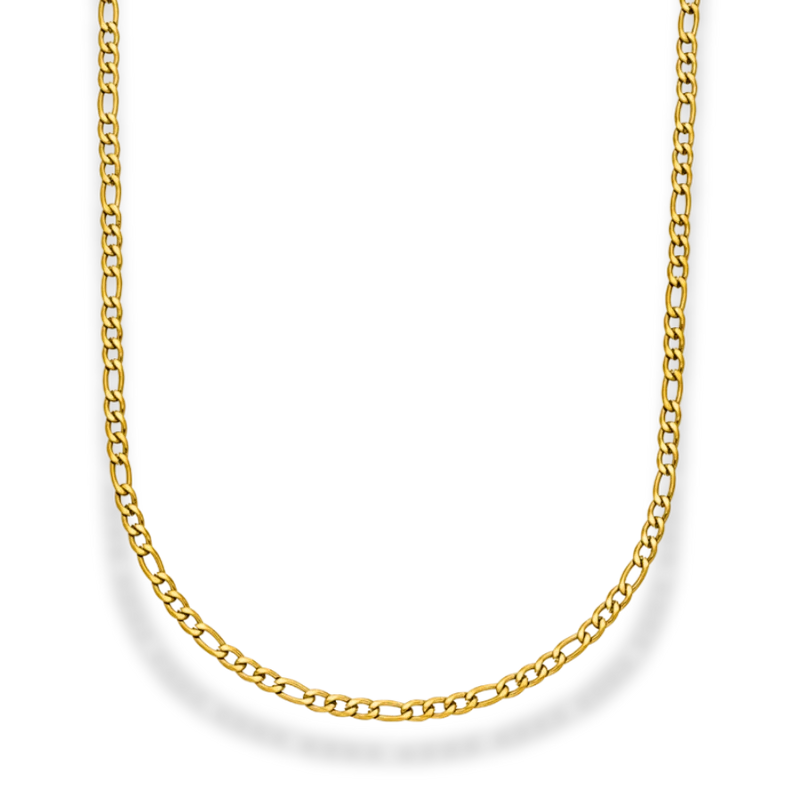 Classic Figaro Kette 14K Vergoldet