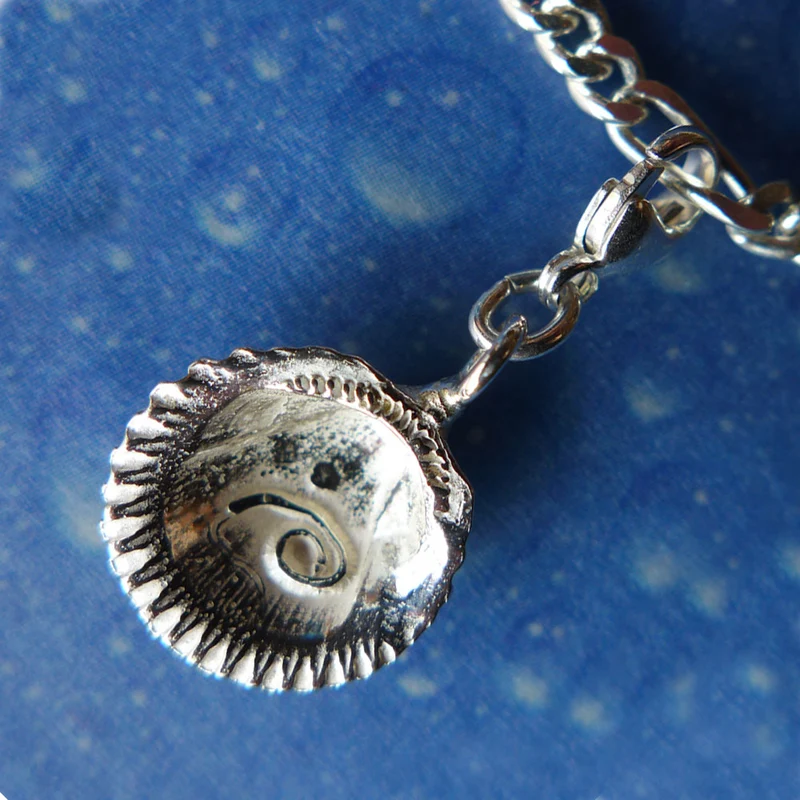 Sommer Schmuck Armband Herz Muschel Silber