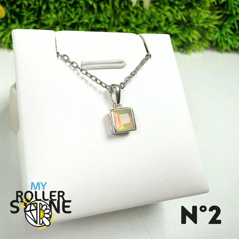 Facettierter äthiopischer Opal-Anhänger – CB-P707EO