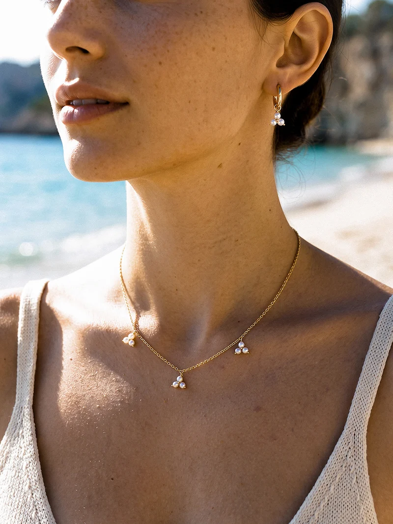 Pearl Pyramid Ohrringe
