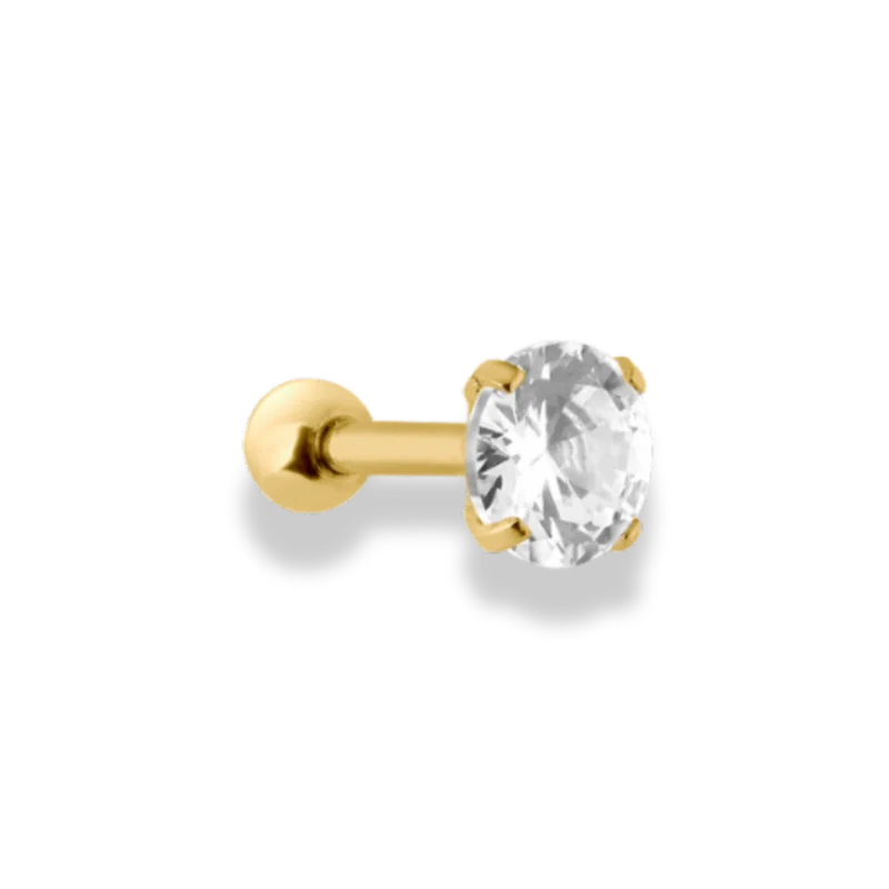 Pave Crystal Ohr Piercing- Titan