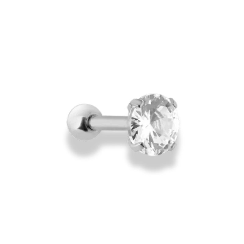 Pave Crystal Ohr Piercing- Titan
