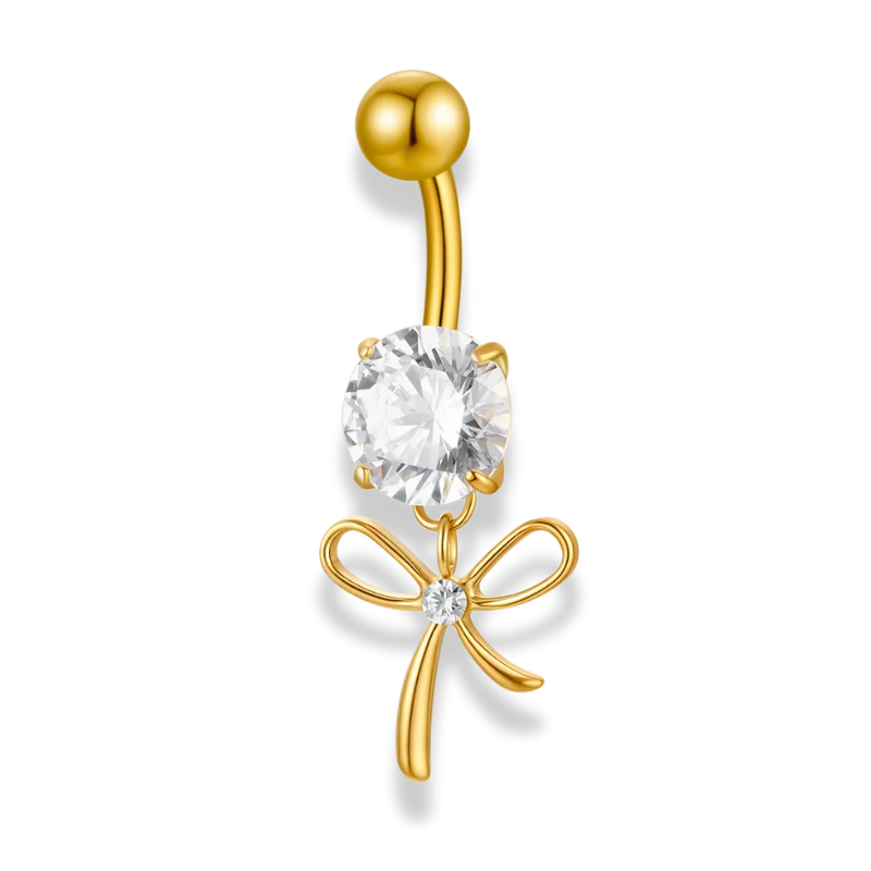 Ribbon Dangle Belly Piercing - Titan