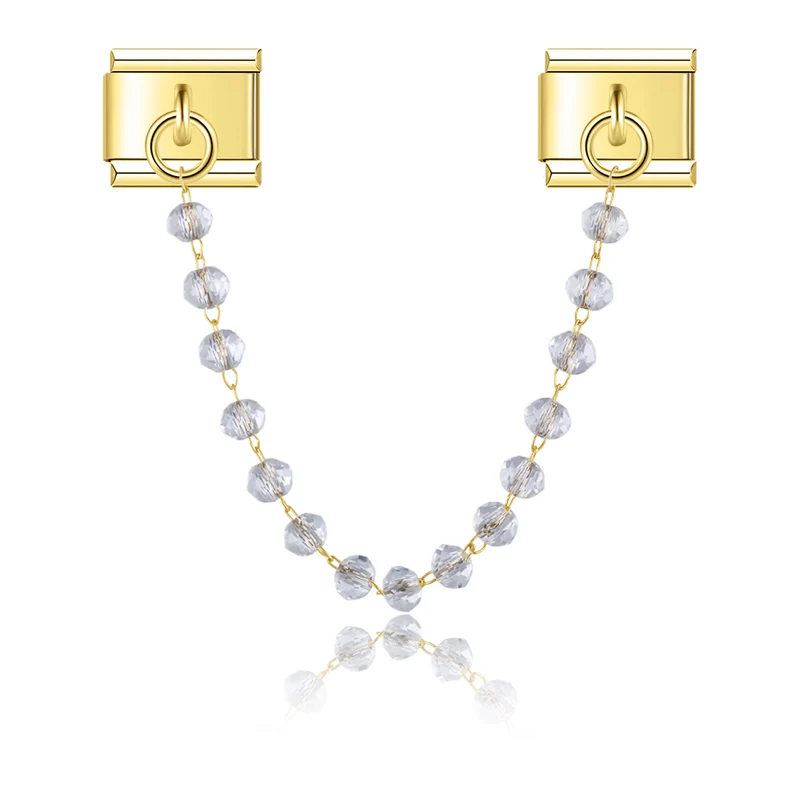 Farcierte Perlen Charm-Kette