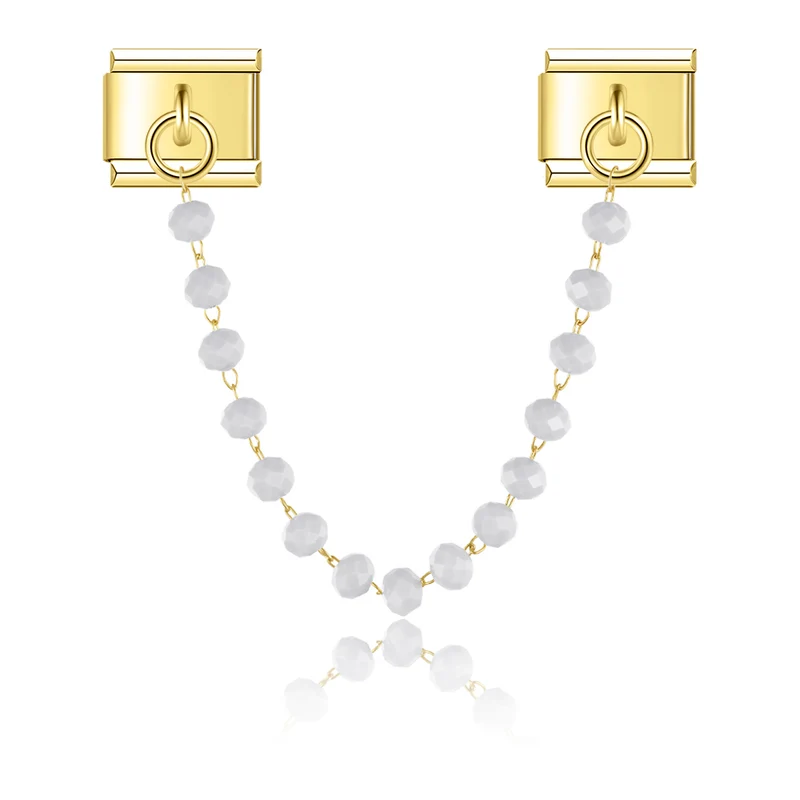 Farcierte Perlen Charm-Kette