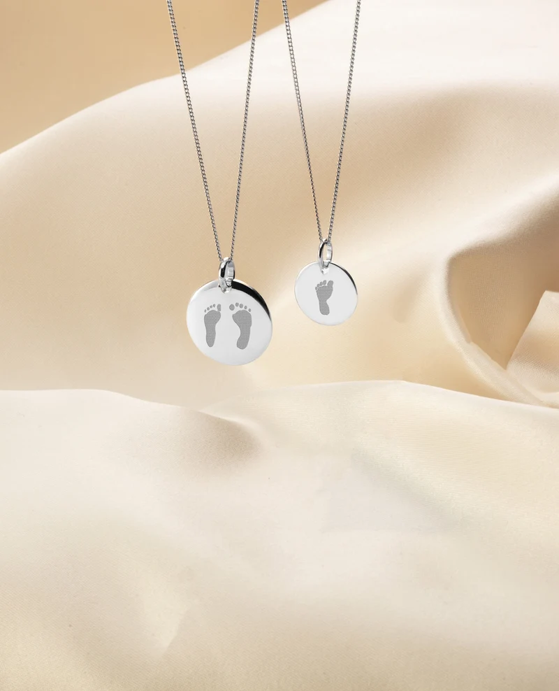 Gepersonaliseerde Losse Hand- en Voetafdruk Bedel - Zilver - Gepersonaliseerd Sieraad