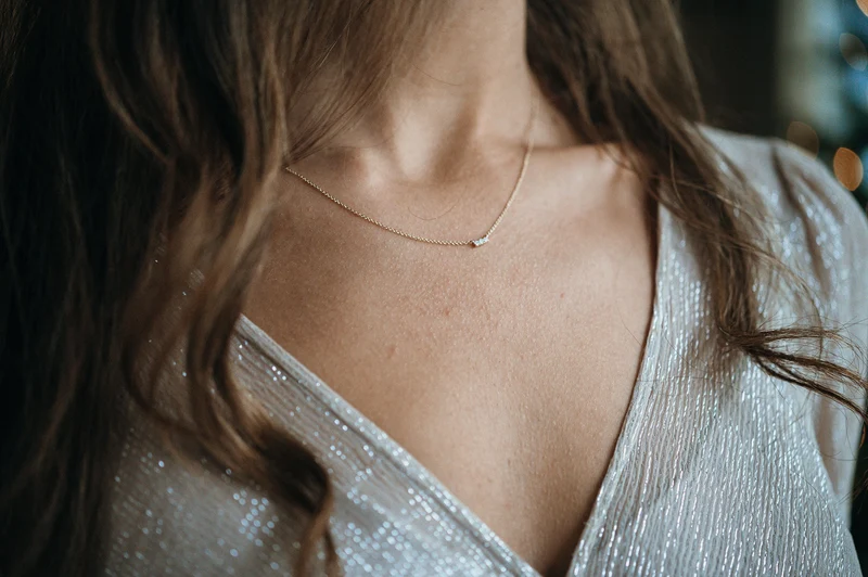 14k Family Diamond Ketting - Gepersonaliseerde Ketting