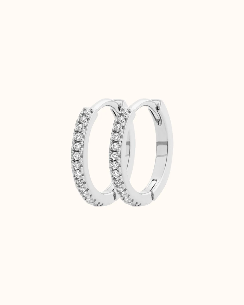 Sparkle Hoops - Zilver - Gepersonaliseerde Sieraden