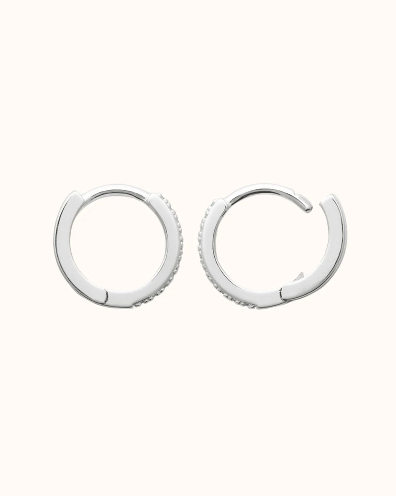 Sparkle Hoops - Zilver - Gepersonaliseerde Sieraden