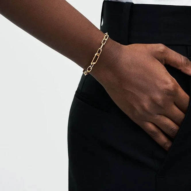 ME Gold Small-Link Chain Bracelet, 16cm