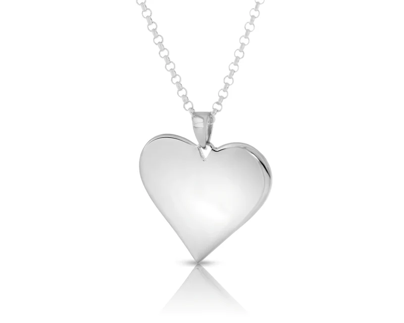 Kette mit Herz Anhänger 925 Silber Gravur Schmuck online