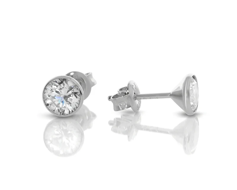 Ohrstecker Zirkonia 925 Silber Damenschmuck Silber Ohrringe