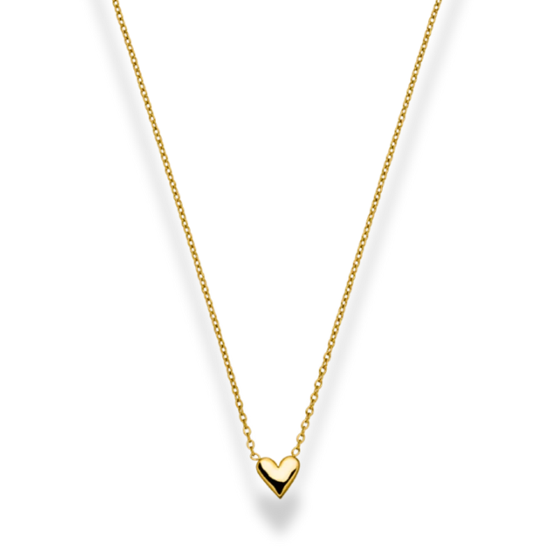 Simple Heart Kette 14K Vergoldet