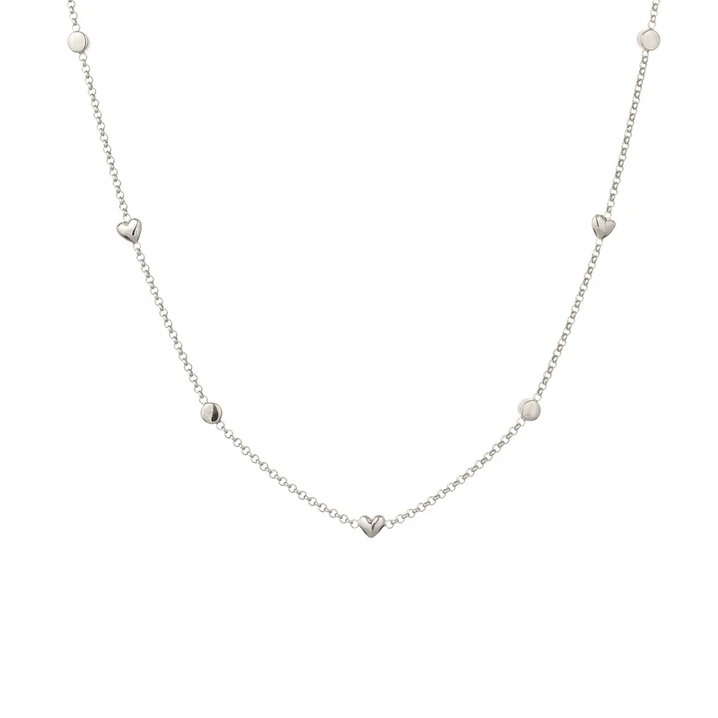 Halskette Herz | Mit Kristallen von Swarovski® (Weiß)