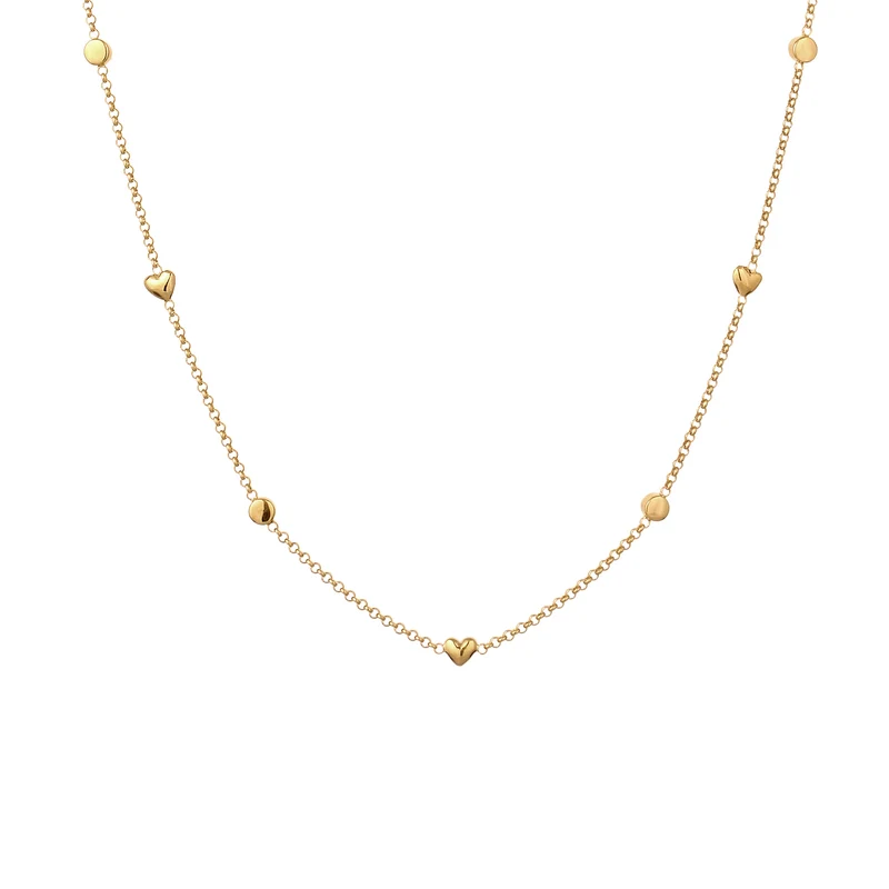 Halskette Herz | Mit Kristallen von Swarovski® (Weiß)