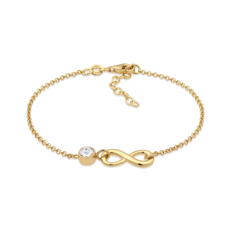Armband Infinity | Mit Kristallen von Swarovski® (Weiß)