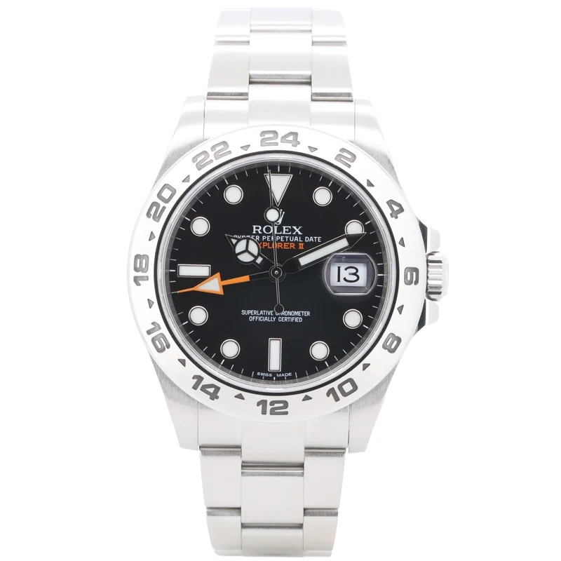 Rolex Explorer II 216570 42 Edelstahl Black Dial Full Set
