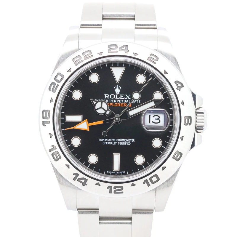 Rolex Explorer II 216570 42 Edelstahl Black Dial Full Set