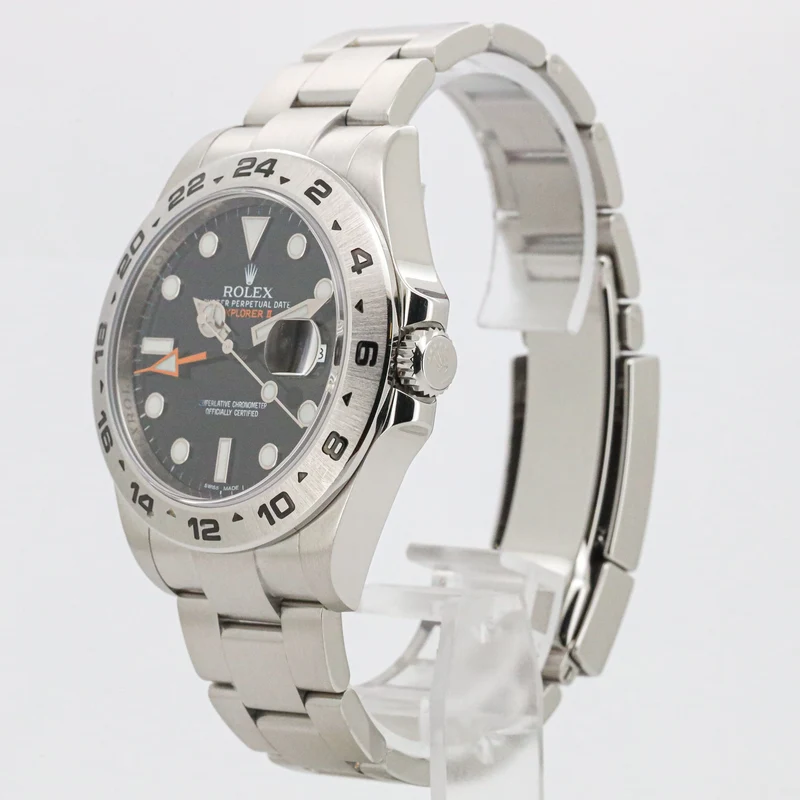 Rolex Explorer II 216570 42 Edelstahl Black Dial Full Set