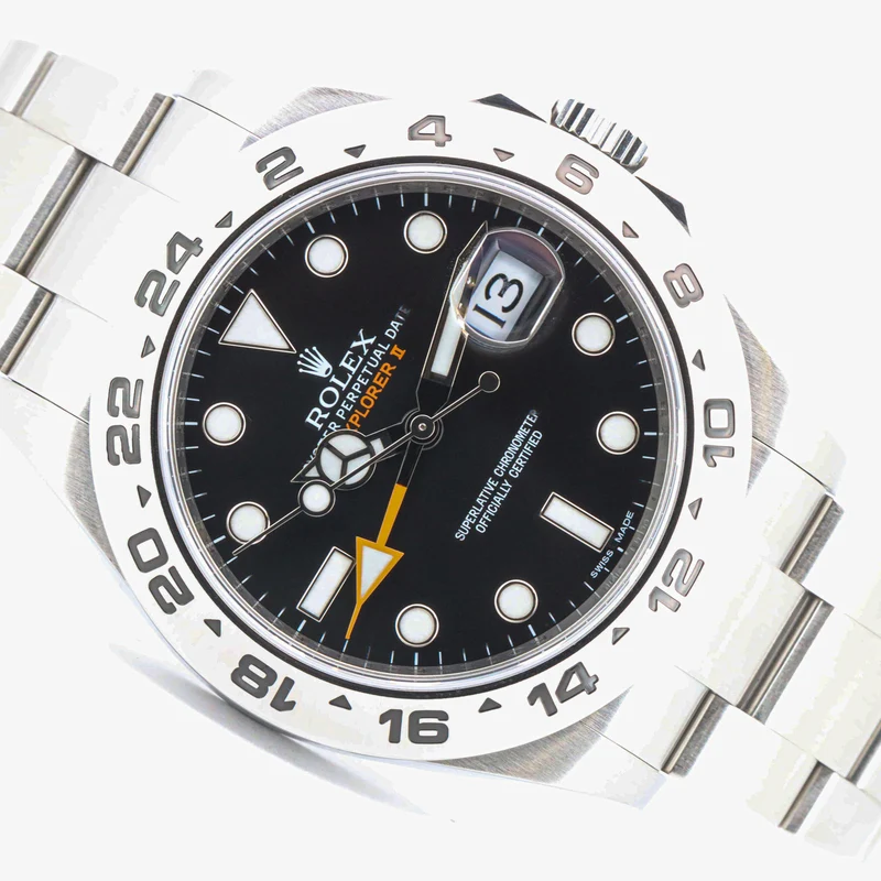 Rolex Explorer II 216570 42 Edelstahl Black Dial Full Set