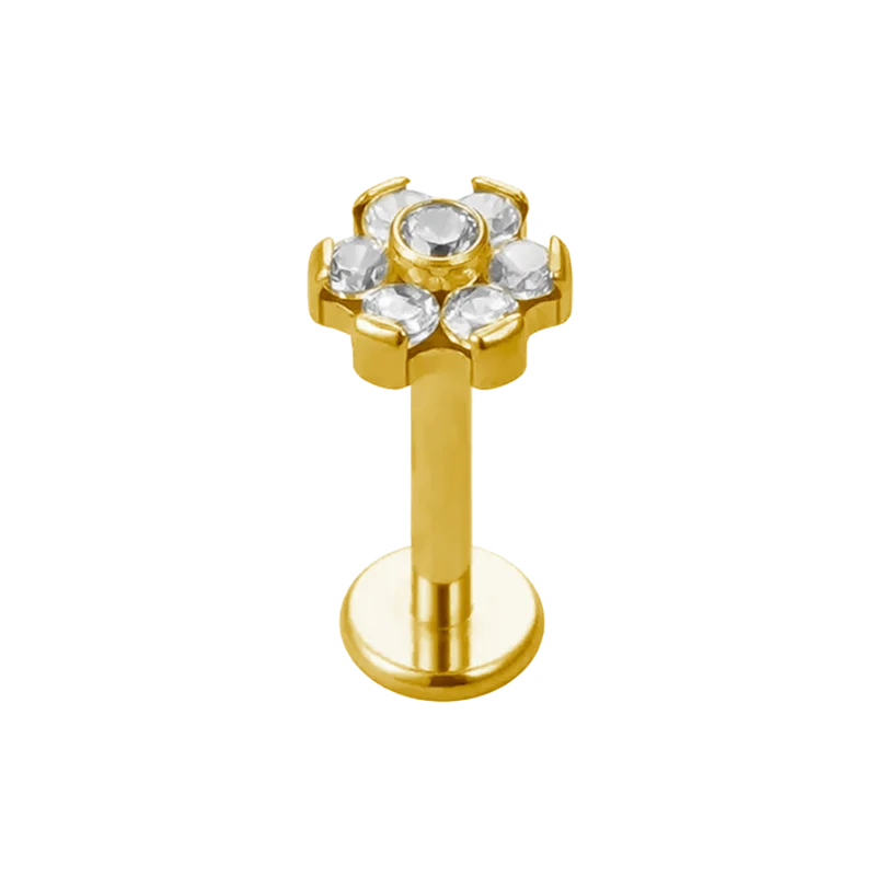 Magic Flower Labret Piercing - Titan