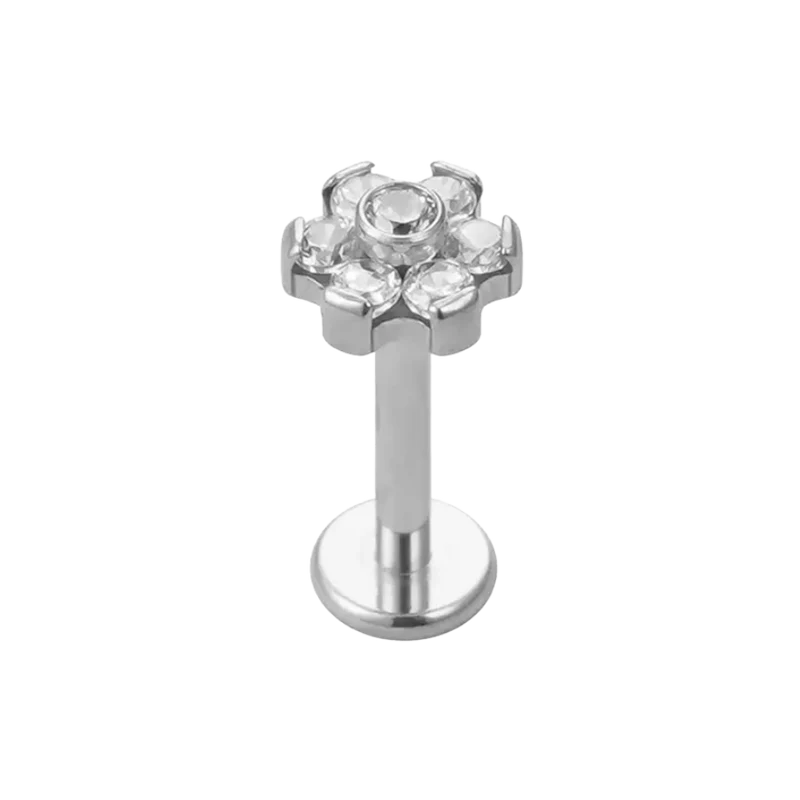 Magic Flower Labret Piercing - Titan