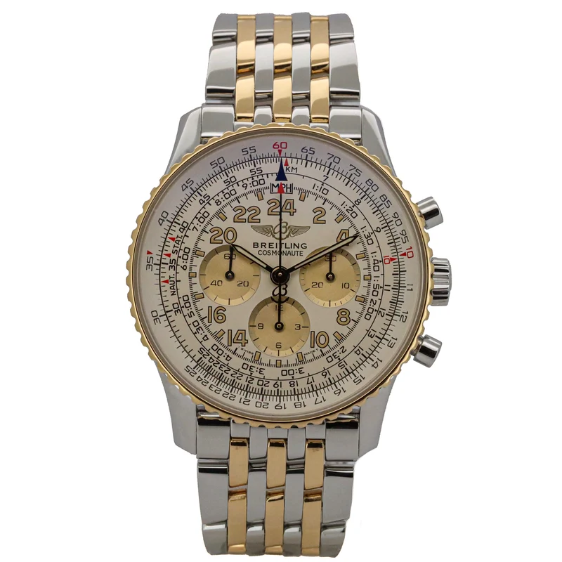 Breitling Navitimer Cosmonaute 41mm D12022 Stahl/Gold B&P