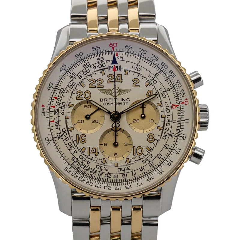 Breitling Navitimer Cosmonaute 41mm D12022 Stahl/Gold B&P