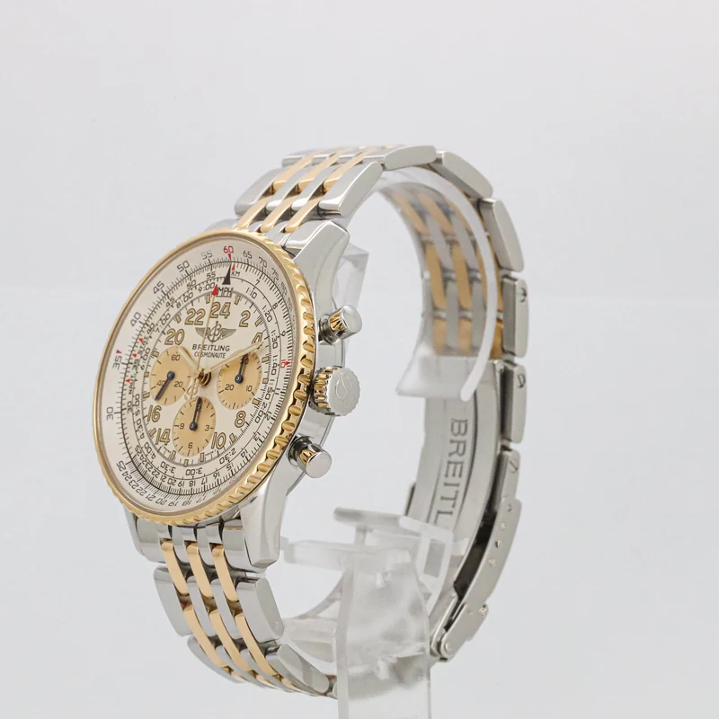 Breitling Navitimer Cosmonaute 41mm D12022 Stahl/Gold B&P