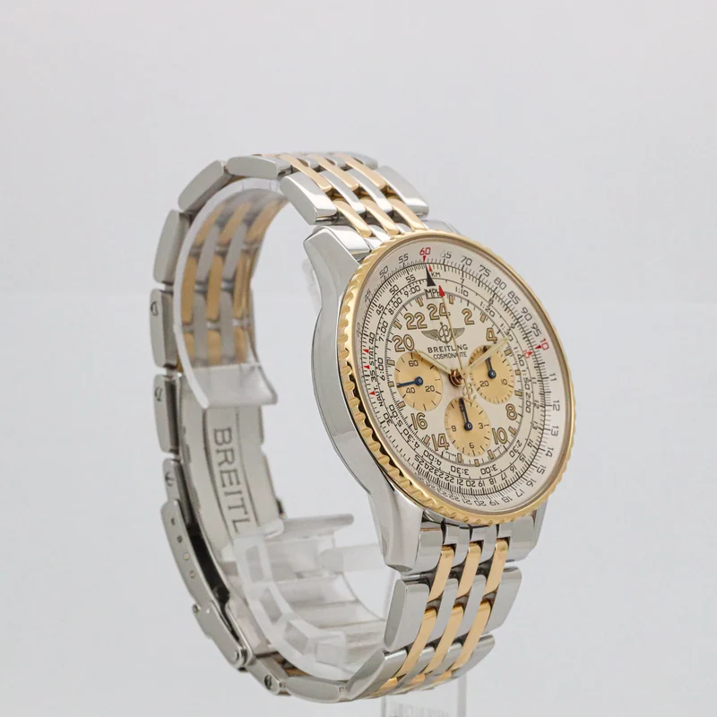 Breitling Navitimer Cosmonaute 41mm D12022 Stahl/Gold B&P