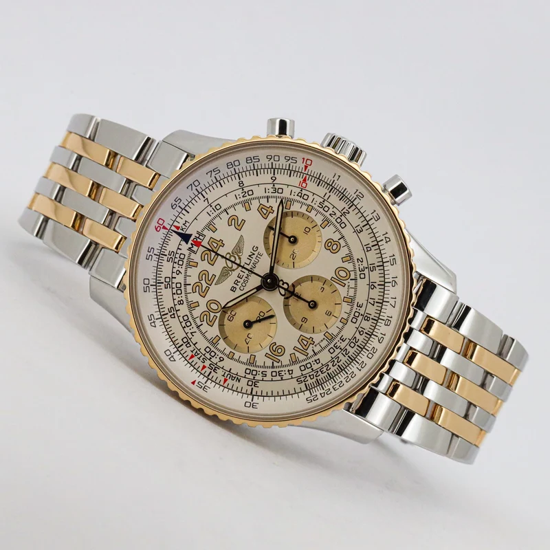 Breitling Navitimer Cosmonaute 41mm D12022 Stahl/Gold B&P