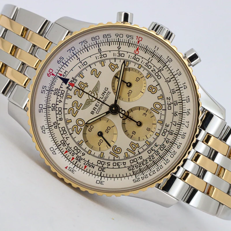 Breitling Navitimer Cosmonaute 41mm D12022 Stahl/Gold B&P