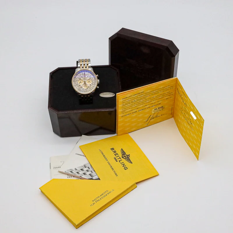 Breitling Navitimer Cosmonaute 41mm D12022 Stahl/Gold B&P
