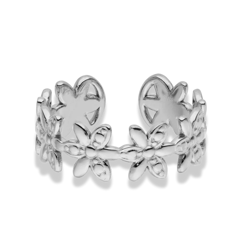 Sweet Paradise Flower Ring 14K Vergoldet