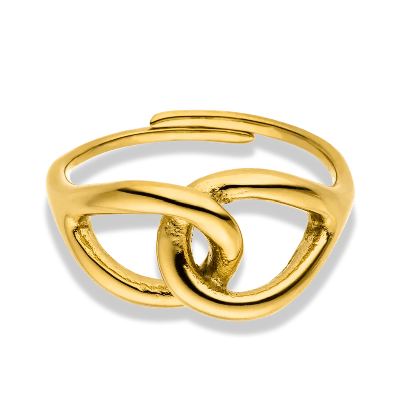 Sweet Paradise Infinity Ring 14K Vergoldet