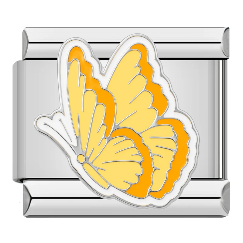 Gelber Schmetterling Silber